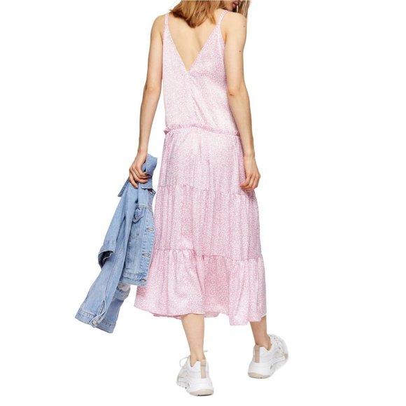 NWT TOPSHOP Bohemian Pink Dress Size 4 and Size 8 - Picture 5 of 8